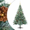 Sapin de Noël artificiel avec 150 LED Vert 150 cm PVC et Acier 542269542269