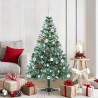 Sapin de Noël artificiel avec 150 LED Vert 150 cm PVC et Acier 542270542270