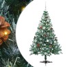 Sapin de Noël artificiel avec 150 LED Vert 150 cm PVC et Acier 542270542270