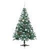 Sapin de Noël artificiel avec 150 LED Vert 150 cm PVC et Acier 542270542270