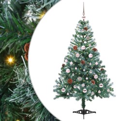Sapin de Noël artificiel avec 150 LED Vert 150 cm PVC et Acier 542271542271