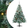 Sapin de Noël artificiel avec 150 LED Vert 150 cm PVC et Acier 542271542271