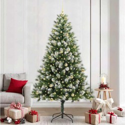 Sapin de Noël artificiel à charnière avec neige en flocons 542274542274