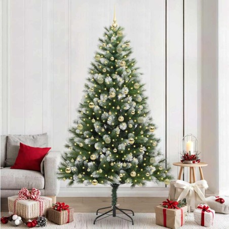 Sapin de Noël artificiel à charnière avec neige en flocons 542274542274