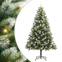 Sapin de Noël artificiel à charnière avec neige en flocons 542274542274