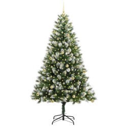 Sapin de Noël artificiel à charnière avec neige en flocons 542274542274