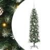 Arbre de Noël artificiel slim avec 150 LED Vert et blanc 150 cm 542275542275