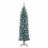 Arbre de Noël artificiel slim avec 300 LED Vert et blanc 180 cm 542277542277