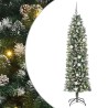 Arbre de Noël artificiel slim avec 300 LED Vert et blanc 210 cm 542278542278