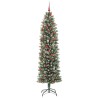 Arbre de Noël artificiel slim avec 300 LED Vert et blanc 210 cm 542279542279