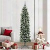 Arbre de Noël artificiel slim avec 300 LED Vert et blanc 210 cm 542280542280