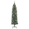 Arbre de Noël artificiel slim avec 300 LED Vert et blanc 210 cm 542280542280