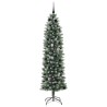 Arbre de Noël artificiel slim avec 300 LED Vert et blanc 210 cm 542280542280