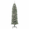 Arbre de Noël artificiel slim avec 300 LED Vert et blanc 210 cm 542281542281