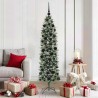 Arbre de Noël artificiel slim avec 300 LED Vert et blanc 180 cm 542283542283