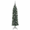 Arbre de Noël artificiel slim avec 300 LED Vert et blanc 180 cm 542283542283