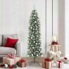 Arbre de Noël artificiel slim avec 300 LED Vert et blanc 180 cm 542287542287