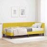 Cadre de lit d'angle avec matelas 2 pcs Jaune Velours 542289542289