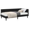 Cadre de lit d'angle avec matelas 2 pcs Noir Velours 542290542290