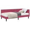Cadre de lit d'angle avec matelas 2 pcs Vert Velours 542296542296