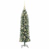Arbre de Noël artificiel slim avec 150 LED Vert et blanc 150 cm 542300542300