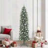 Arbre de Noël artificiel slim avec 300 LED Vert et blanc 210 cm 542301542301