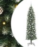 Arbre de Noël artificiel slim avec 300 LED Vert et blanc 210 cm 542301542301