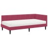 Cadre de lit d'angle avec matelas 2 pcs Vert Velours 542302542302