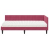 Cadre de lit d'angle avec matelas 2 pcs Vert Velours 542302542302