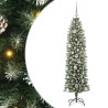 Arbre de Noël artificiel slim avec 150 LED Vert et blanc 150 cm 542303542303