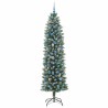 Arbre de Noël artificiel slim avec 300 LED Vert et blanc 240 cm 542304542304
