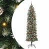 Arbre de Noël artificiel slim avec 300 LED Vert et blanc 240 cm 542306542306