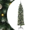 Arbre de Noël artificiel slim avec 300 LED Vert et blanc 240 cm 542307542307