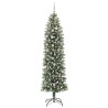 Arbre de Noël artificiel slim avec 300 LED Vert et blanc 240 cm 542308542308