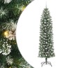 Arbre de Noël artificiel slim avec 300 LED Vert et blanc 240 cm 542309542309