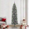 Arbre de Noël artificiel slim avec 300 LED Vert et blanc 240 cm 542310542310