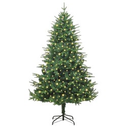 Sapin de Noël artificiel pré-éclairé Vert 180 cm PVC et PE 542311542311