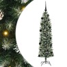 Arbre de Noël artificiel slim avec 150 LED Vert et blanc 150 cm 542312542312