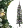 Arbre de Noël artificiel slim avec 150 LED Vert et blanc 150 cm 542316542316