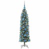 Arbre de Noël artificiel slim avec 150 LED Vert et blanc 150 cm 542320542320