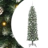 Arbre de Noël artificiel slim avec 300 LED Vert et blanc 210 cm 542321542321