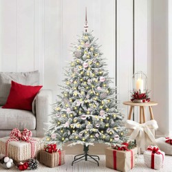 Arbre de Noël artificiel pré-éclairé avec ensemble de boules 542322542322