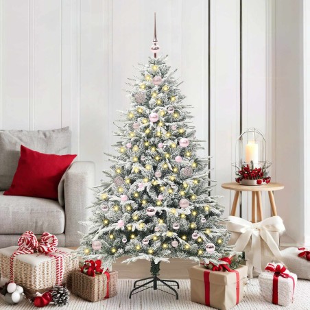 Arbre de Noël artificiel pré-éclairé avec ensemble de boules 542322542322