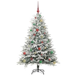 Arbre de Noël artificiel pré-éclairé avec ensemble de boules 542323542323