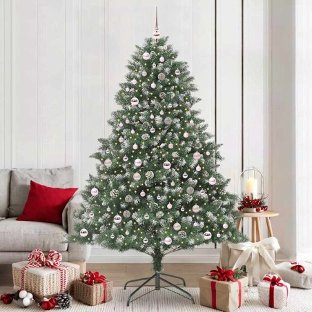 Sapin de Noël artificiel Vert 210 cm PVC, plastique et acier 542331542331