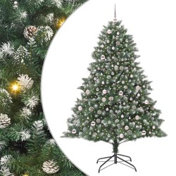 Sapin de Noël artificiel Vert 210 cm PVC, plastique et acier 542331542331