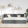 Cadre de lit d'angle avec matelas 2 pcs Gris Velours 542333542333