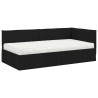 Cadre de lit d'angle avec matelas 2 pcs Vert Velours 542334542334