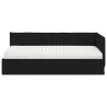 Cadre de lit d'angle avec matelas 2 pcs Vert Velours 542336542336
