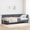 Cadre de lit d'angle avec matelas 2 pcs Gris Velours 542345542345